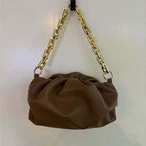 Brown Chain Shoulder Bag